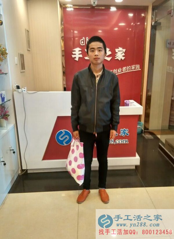 河南安陽喬先生第三次來手工活之家拿貨，做手工活串珠致富(圖1)