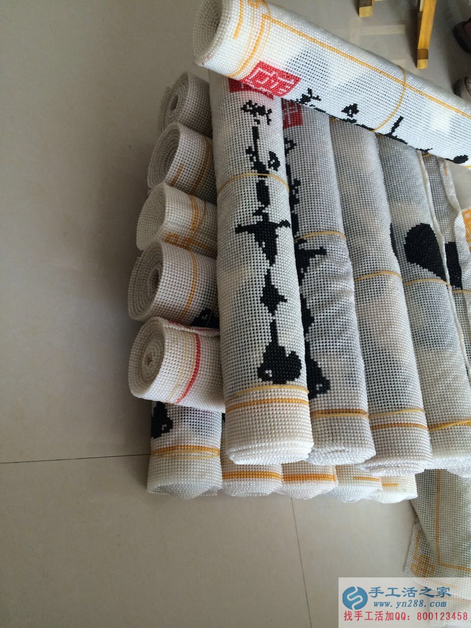 安徽淮海蔡先生節(jié)假期間來手工活之家考察串珠繡項(xiàng)目，在家做手工活賺錢