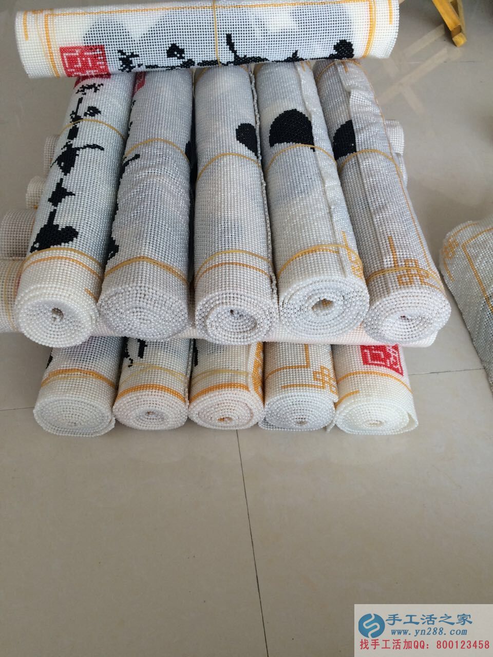 福建三明市寶媽帶孩子之余做手工活串珠繡賺錢(qián)&mdash;&mdash;客戶串珠繡成品