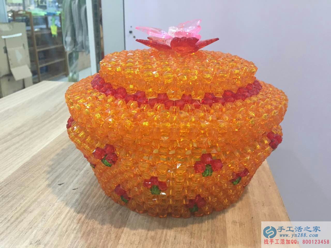 山東濱州手工活兼職外發(fā)丁女士業(yè)余時間做手工活賺錢&mdash;&mdash;手工活之家串珠作品