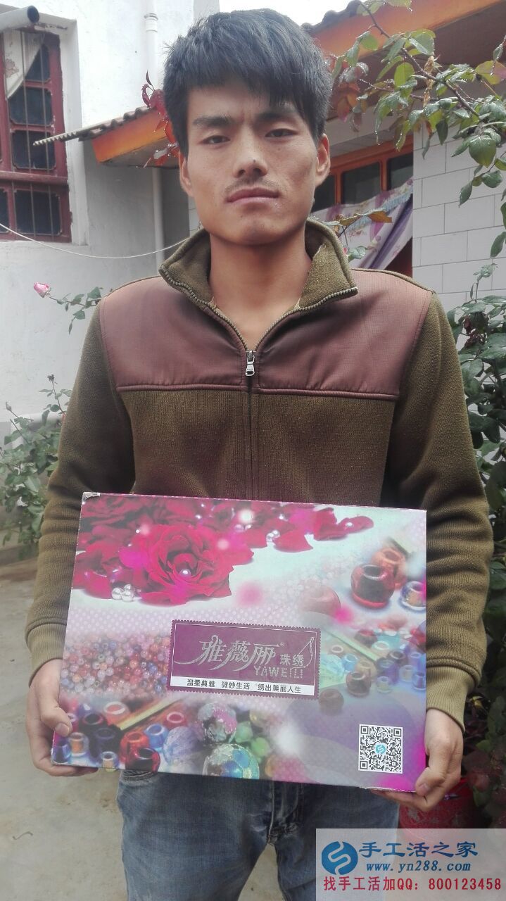 男士也做手工活！甘肅隴南張先生收到串珠加工費(fèi)180元