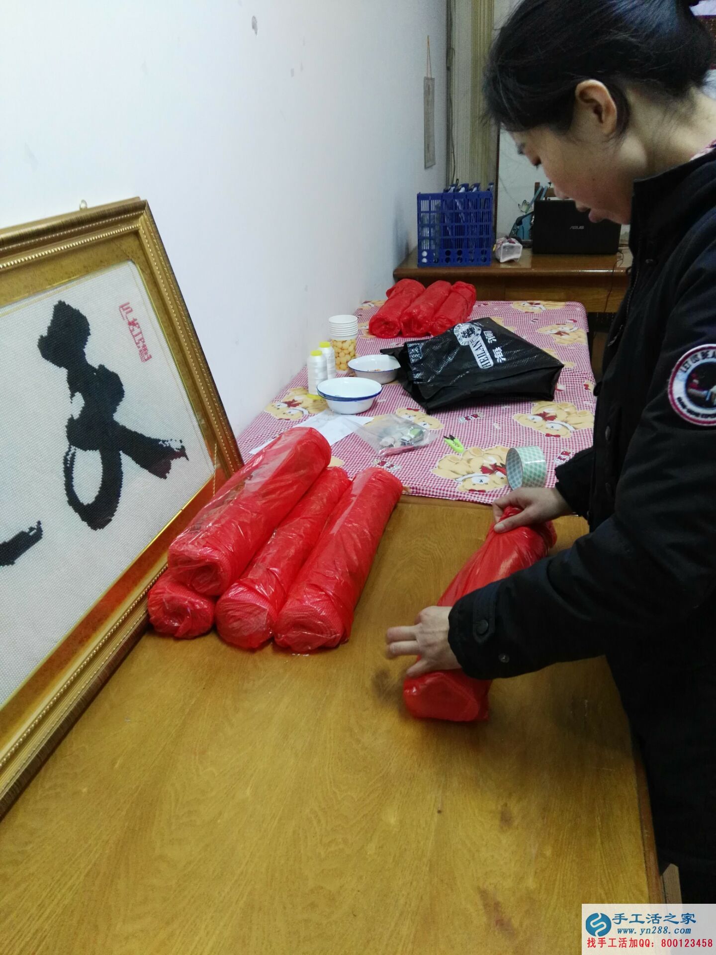 手工活之家如何成就一個女人的夢想讓江蘇嚴女士在家賺到2244元？