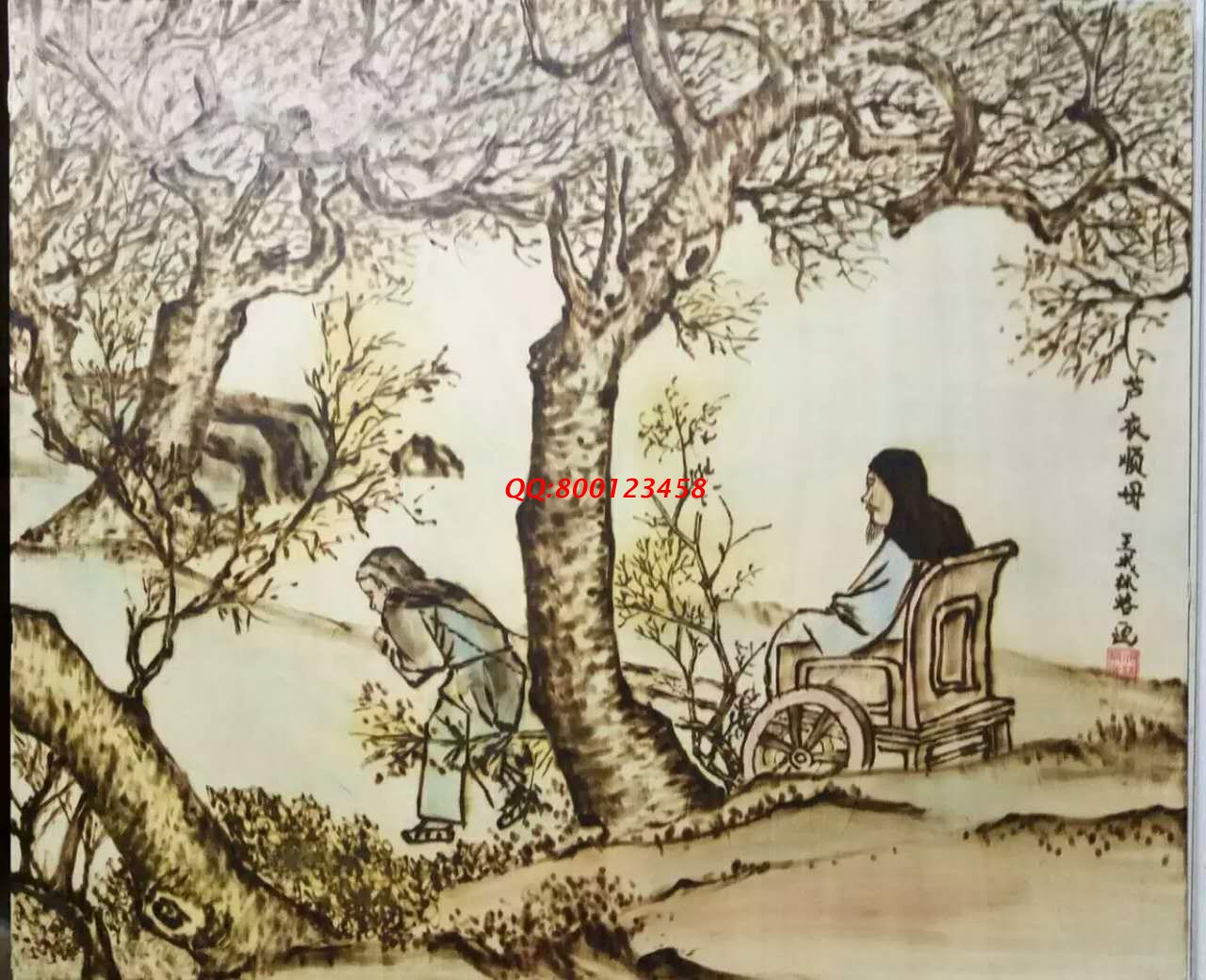 【民間手工藝品推介】邱縣傳統(tǒng)純手工烙畫，《二十四孝系列》預(yù)約定制，尺寸46*39cm