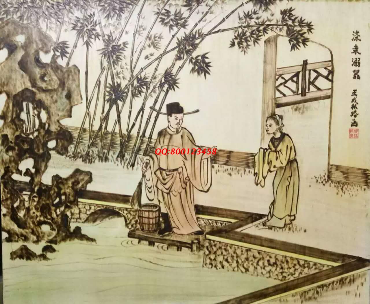 【民間手工藝品推介】邱縣傳統(tǒng)純手工烙畫，《二十四孝系列》預(yù)約定制，尺寸46*39cm