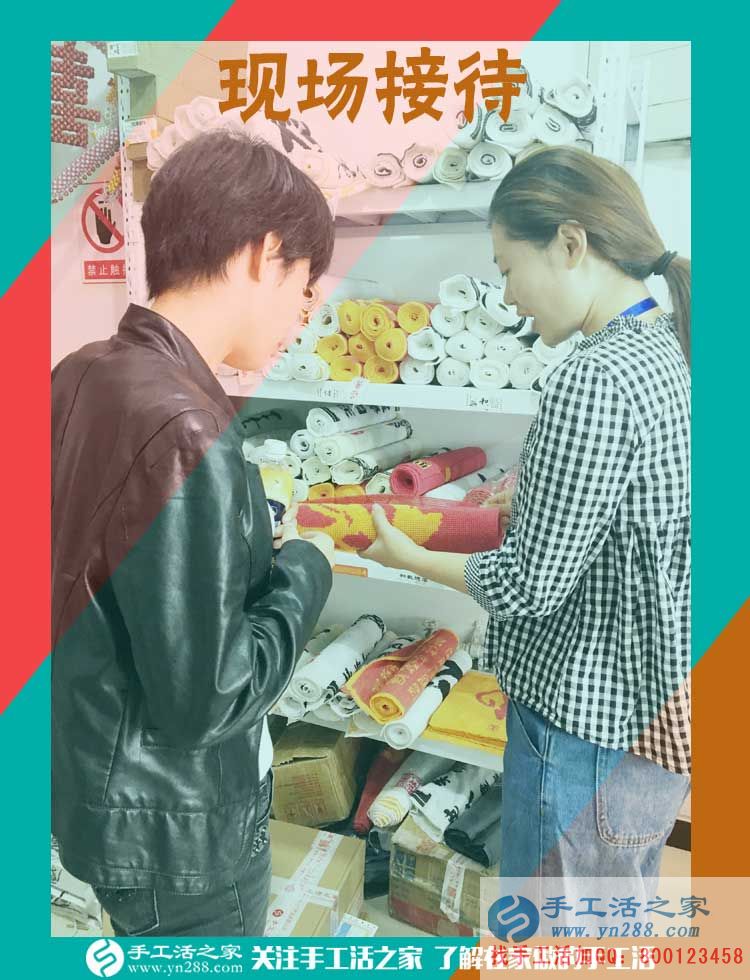 手工活之家&mdash;&mdash;客戶現(xiàn)場(chǎng)參觀珠繡成品