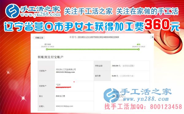 開(kāi)著小店還閑不住，遼寧營(yíng)口尹女士又兼職做珠繡手工掙錢(qián)，這次又掙錢(qián)了(圖1)