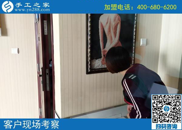 10月22日，彩珠繡串珠手工活外發(fā)加工項(xiàng)目是真的嗎？手工之家接待考察加工客戶剪影