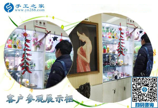 12月22日，沒有押金的手工活，正規(guī)供料的手工活，就是珠繡加工，手工之家接待考察加工客戶剪影