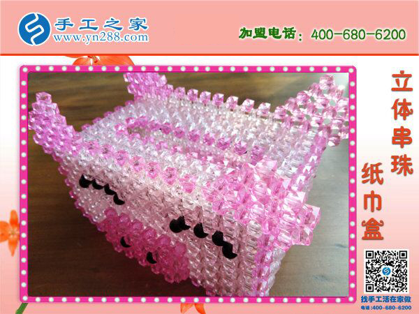 豬豬造型立體串珠紙抽盒 居家實(shí)用實(shí)惠可愛 2019在家賺錢新方法！(圖1)