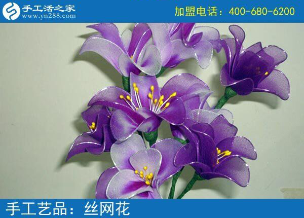 爭(zhēng)奇斗艷純手工制作絲網(wǎng)花 廢物利用變寶貝 家庭商場(chǎng)裝飾之常用(圖5)