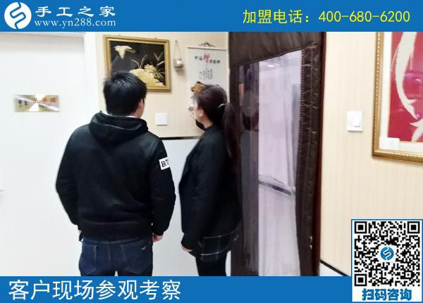 3月4日，這個(gè)可以寄到家做的手工活產(chǎn)品是什么樣子？有多大？手工之家接待考察加工客戶剪影