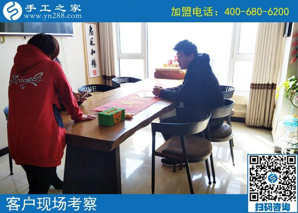 3月11日，可以寄到家做的手工活很好做，怎樣做的更快？手工之家接待考察加工客戶剪影