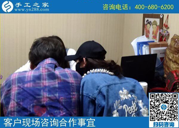 做鉆石畫手工活沒(méi)賺到錢，山東臨清市趙女士選擇手工之家串珠繡(圖1)