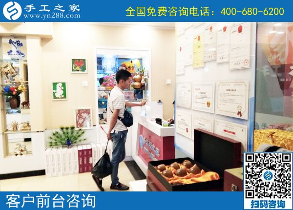 6月7日，可以在家做的手工活選擇珠繡就對了，節(jié)假日里手工之家接待考察加工客戶剪影