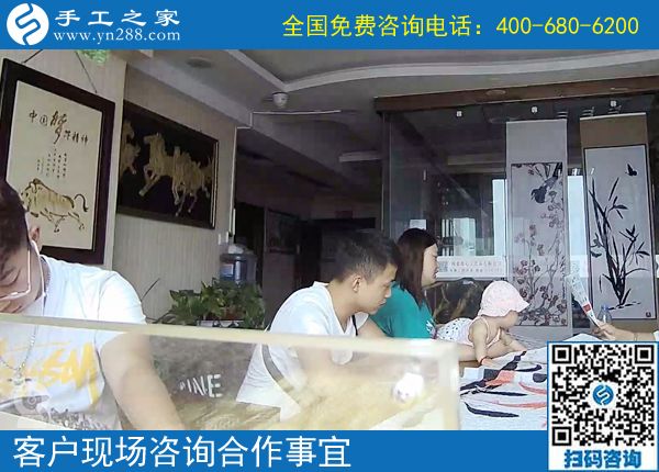 7月16日，正規(guī)的手工活外包，手工加工回收項目，手工之家接待考察加工客戶剪影