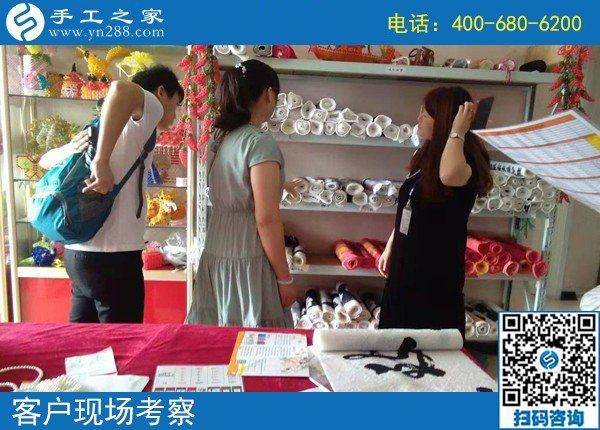 8月8日，正規(guī)外放手工活，適合在家做的手工活，手工之家接待考察加工客戶剪影