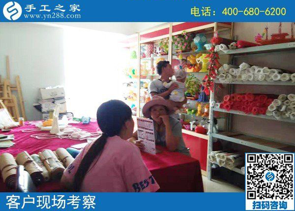 8月8日，正規(guī)外放手工活，適合在家做的手工活，手工之家接待考察加工客戶剪影