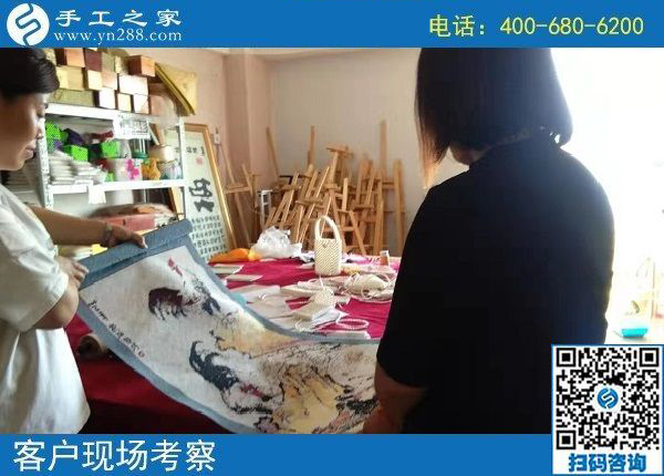 8月30日，把手工活拿回家做，越來越多的人選這里是有原因的，手工之家接待考察加工客戶剪影