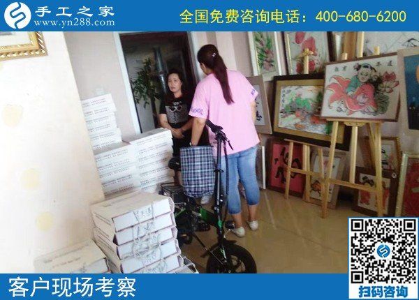 9月1日，把手工活拿回家做，新的一月從這開始，手工之家接待考察加工客戶剪影