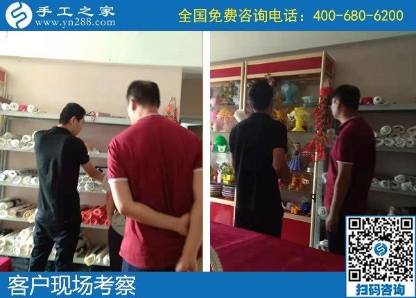 9月22日，沒有年齡限制的正規(guī)手工活，老奶奶也能做好珠繡，手工之家接待考察加工客戶剪影