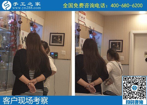 9月22日，沒有年齡限制的正規(guī)手工活，老奶奶也能做好珠繡，手工之家接待考察加工客戶剪影