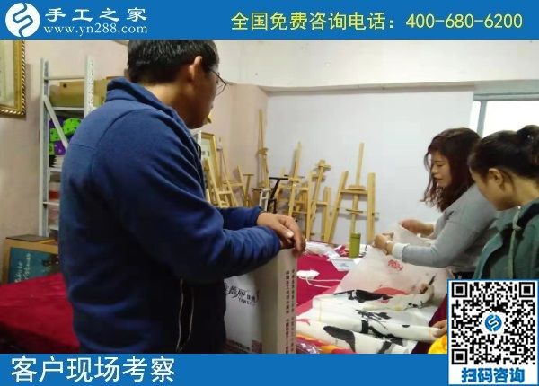 10月14日，好做的手工活大家都喜歡，就像珠繡串珠外發(fā)手工活一樣，手工之家接待考察加工客戶剪影