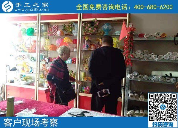 10月15日，選擇勵志珠珠繡，因為這個正規(guī)手工活的服務都是貫穿始終的，手工之家接待考察加工會員剪影