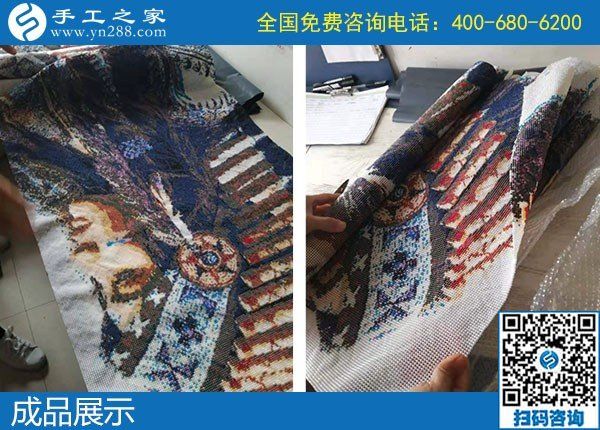 10月15日，選擇勵志珠珠繡，因為這個正規(guī)手工活的服務都是貫穿始終的，手工之家接待考察加工會員剪影