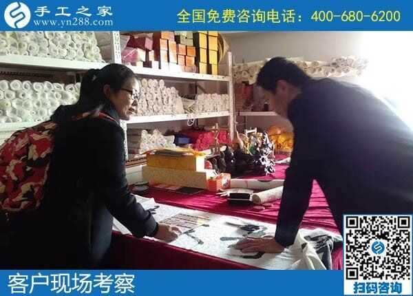 12月11日，找手工活做，正規(guī)的手工活代理加工就是勵志珠珠繡手工。手工之家接待考察加工客戶剪影