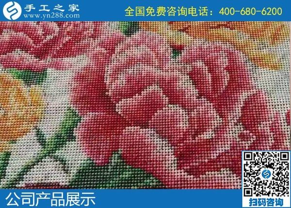 1月8日，手工活加盟項(xiàng)目，手工活拿回家做，這里的珠繡手工活更適合。手工之家勵(lì)志珠珠繡成品實(shí)拍