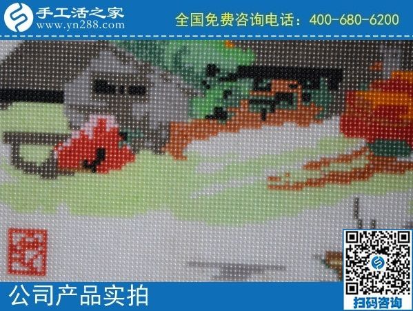 2月12日，正規(guī)的外發(fā)手工活，可以寄到家做的手工活，選手工之家的勵(lì)志珠，圖為手工之家勵(lì)志珠珠繡成品實(shí)拍