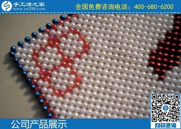 2月17日，純手工活外發(fā)加工，手工活外發(fā)回收就選手工之家的手工活加盟項目，手工之家勵志珠珠繡成品實拍