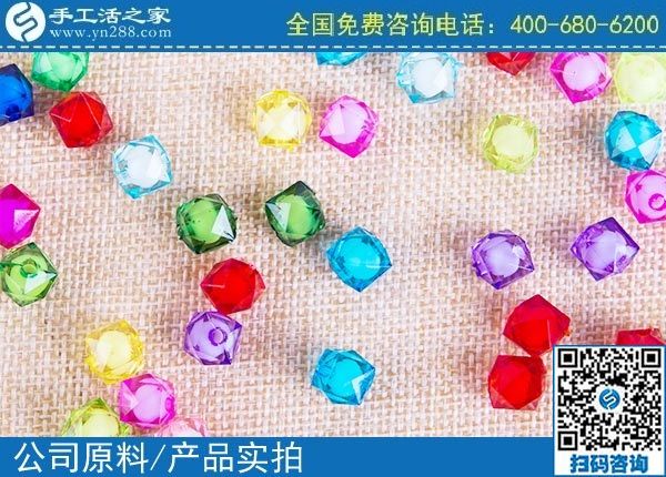 3月27日，純手工活外發(fā)加工，拿回家做的手工活，就選男女都能做的珠繡，手工之家立體串珠繡珠實拍