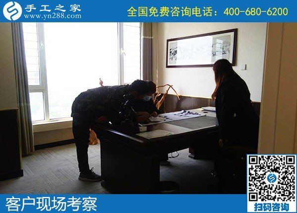 4月25日，拿回家做的手工活，手工活加工代理，就選簡單好做的勵志珠珠繡，手工之家接待考察加工客戶剪影