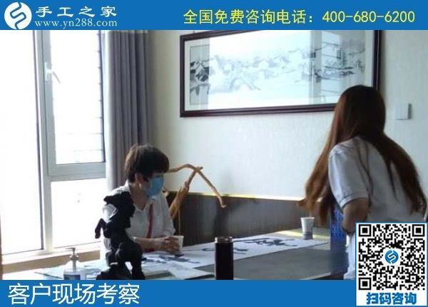 5月14日,拿回家做的手工活，正規(guī)加工回收手工活，選擇勵(lì)志珠珠繡，手工之家接待考察加工客戶剪影