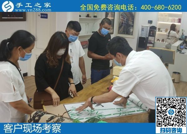 5月23日，拿到家做的手工活，手工活賺錢，就選有歷史、服務(wù)好的老手工企業(yè)，手工之家接待考察加工客戶剪影(圖2)