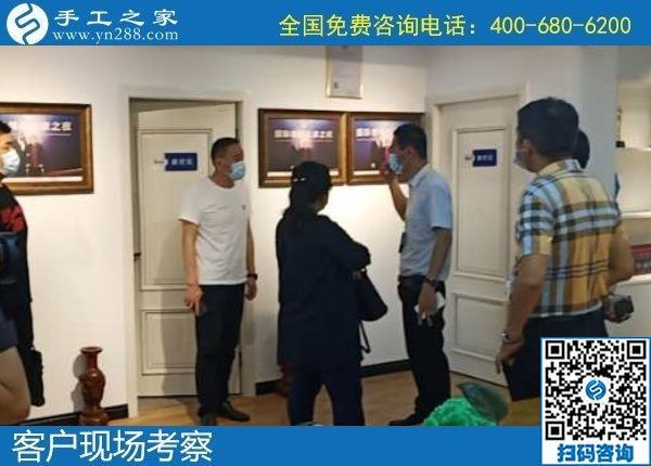 6月3日，富有愛心的手工活外發(fā)加工企業(yè)，對大家說在家做珠繡是個好選擇，手工之家接待考察合作客戶剪影