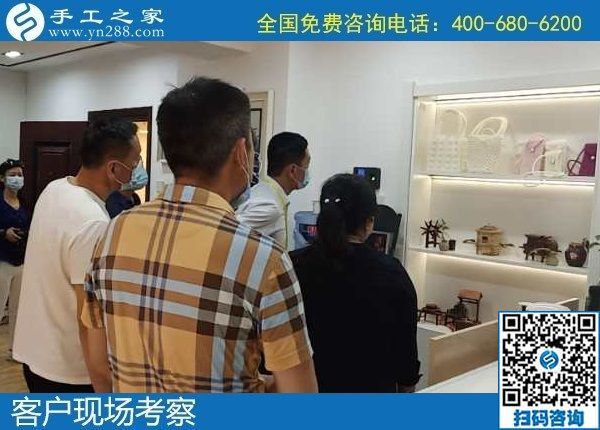 6月3日，富有愛心的手工活外發(fā)加工企業(yè)，對大家說在家做珠繡是個好選擇，手工之家接待考察合作客戶剪影