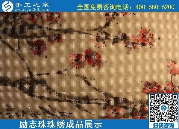 6月9日，沒有年齡限制，做手工活掙錢，選簡(jiǎn)單好做、技術(shù)門檻低的外發(fā)加工手工活，勵(lì)志珠珠繡成品實(shí)拍