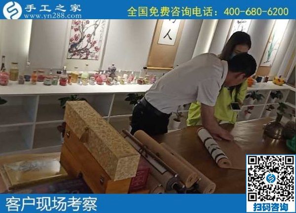 6月14日，什么是好的手工活？就是可以拿回家做的手工活，就是能帶著大家一起掙錢的勵(lì)志珠珠繡，手工之家接待考察加工客戶剪影