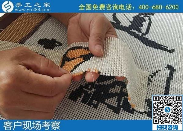 6月22日，長(zhǎng)期可靠的手工活，就來(lái)手工活外發(fā)加工企業(yè)找勵(lì)志珠珠繡，手工之家接待考察合作加工客戶剪影