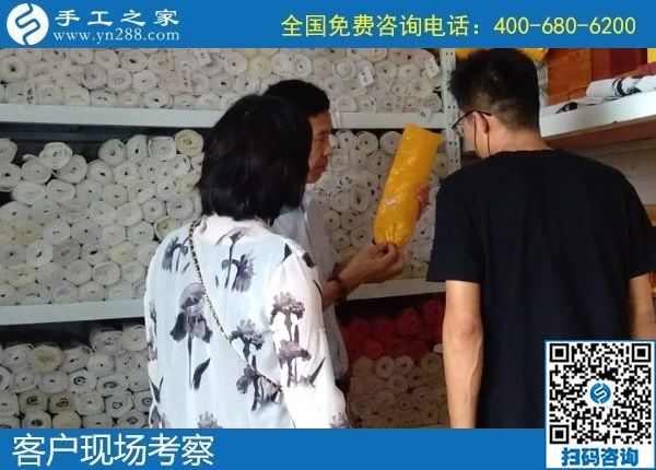 7月2日，怎樣的外發(fā)手工活才讓人放心？想把手工活拿回家做，選勵(lì)志珠珠繡，手工之家接待考察加工客戶剪影