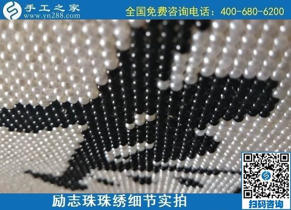 7月11日，找正規(guī)手工活外發(fā)加工，做手工活掙錢，應(yīng)該了解這些，勵(lì)志珠珠繡成品細(xì)節(jié)實(shí)拍