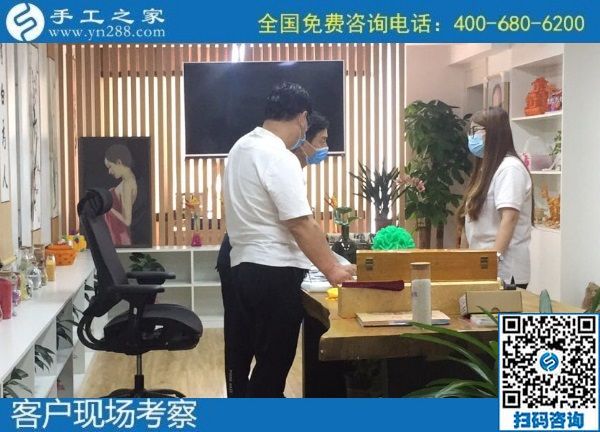 7月17日，有什么能賺錢的手工活？越來越多的人選擇勵志珠珠繡手工活外發(fā)加工項目，手工之家接待考察合作加工客戶剪影