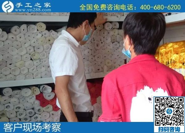 7月23日，可以帶回家做的手工活，大家選擇這里的勵志珠外發(fā)手工活是因為了解和信任，手工之家接待考察加工客戶剪影