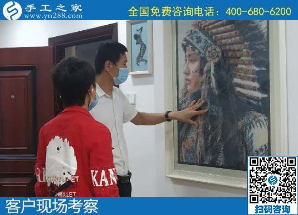 7月23日，可以帶回家做的手工活，大家選擇這里的勵志珠外發(fā)手工活是因為了解和信任，手工之家接待考察加工客戶剪影