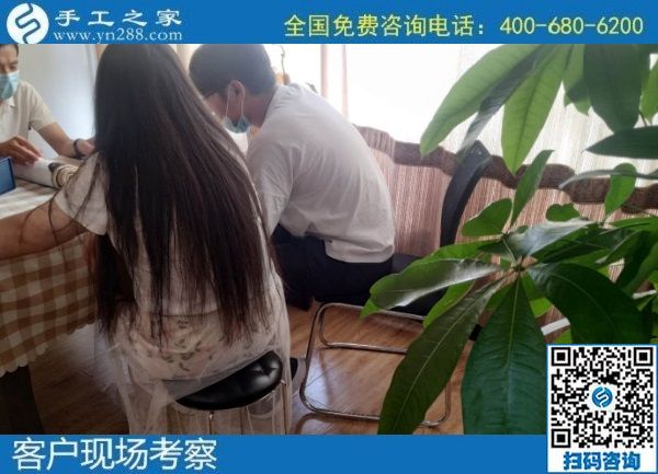 7月23日，可以帶回家做的手工活，大家選擇這里的勵志珠外發(fā)手工活是因為了解和信任，手工之家接待考察加工客戶剪影