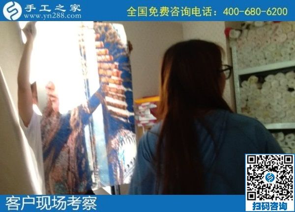 7月26日，真實(shí)可靠的手工活，拿回家掙錢，就是勵(lì)志珠珠繡外發(fā)手工活加工項(xiàng)目，手工之家接待考察加工客戶剪影