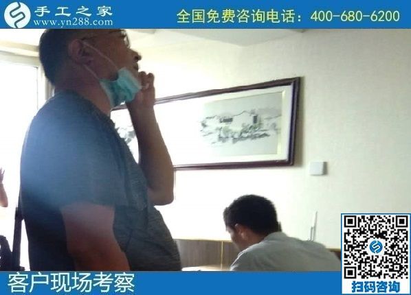 8月13日，找手工活做，拿回家做的手工活，大家都選擇了這里，手工之家接待考察加工合作客戶剪影