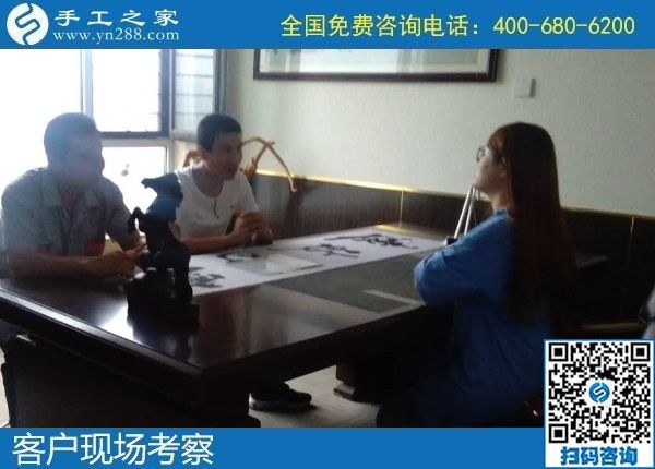 8月19日，手工活外發(fā)加工與珠繡個(gè)性化定制之間是這樣的關(guān)系，手工之家接待考察合作加工客戶(hù)剪影